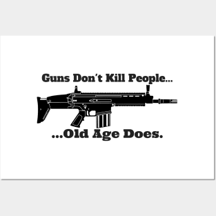 Guns Don't Kill People, Old Age Does Posters and Art